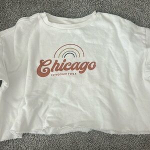 CorePower yoga cropped sweatshirt